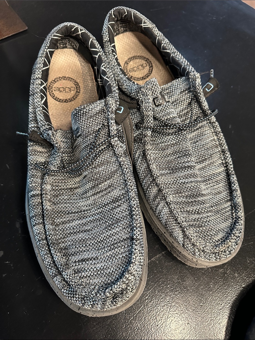 Hey Dude Knit Slip-On Loafers in Gray